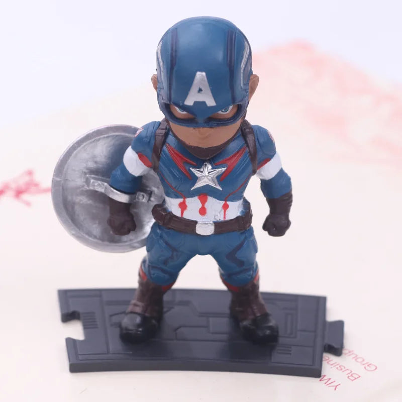 Conjunto Incríveis Bonecos Super Heróis Marvel (6 Pçs)