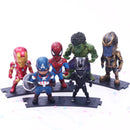Conjunto Incríveis Bonecos Super Heróis Marvel (6 Pçs)