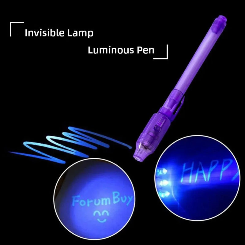 Divertida Caneta Luminosa (4 Pçs)
