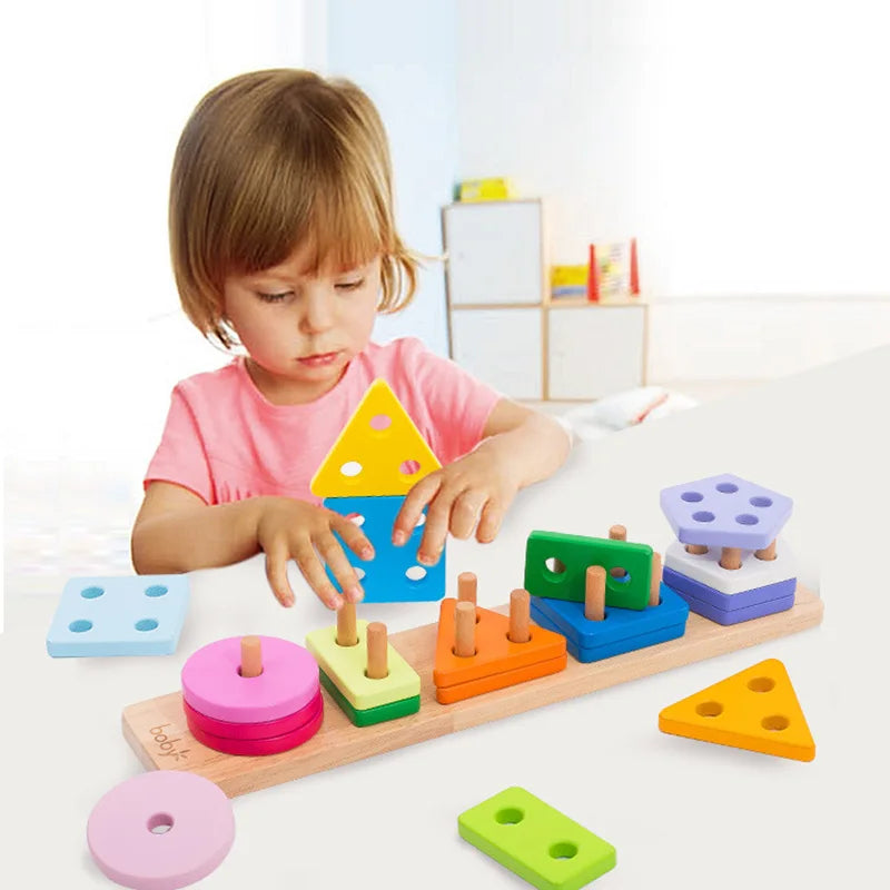 Divertido Brinquedo Blocos De Encaixe Montessori