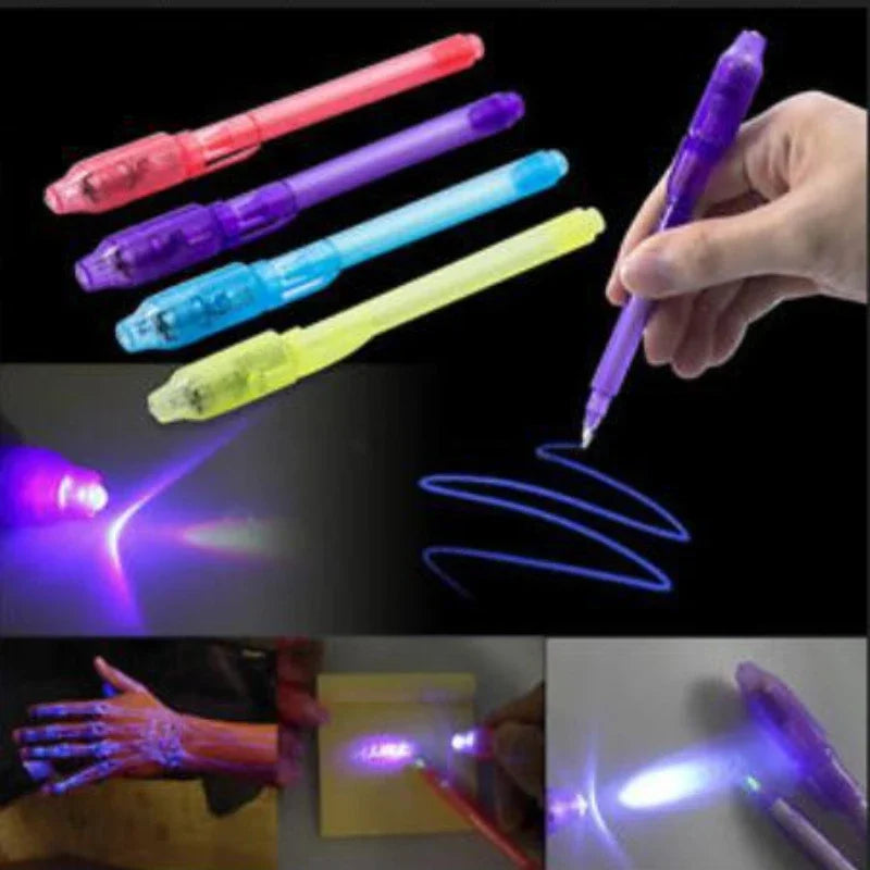 Divertida Caneta Luminosa (4 Pçs)