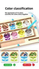 Divertido Labirinto Magnético Classificação De Cores Montessori