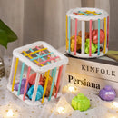 Divertido Cubo Blocos Coloridos Montessori