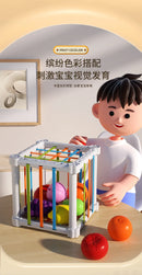 Divertido Cubo Blocos Coloridos Montessori