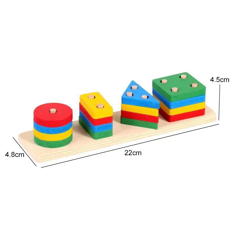 Divertido Brinquedo Blocos De Encaixe Montessori