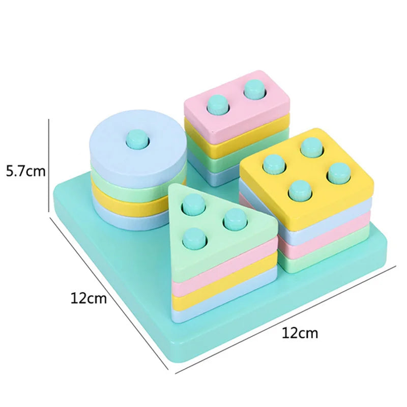 Divertido Brinquedo Blocos De Encaixe Montessori