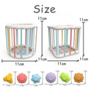 Divertido Cubo Blocos Coloridos Montessori