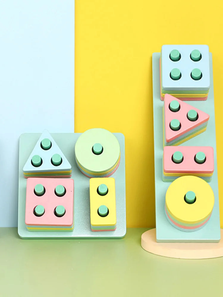 Divertido Brinquedo Blocos De Encaixe Montessori