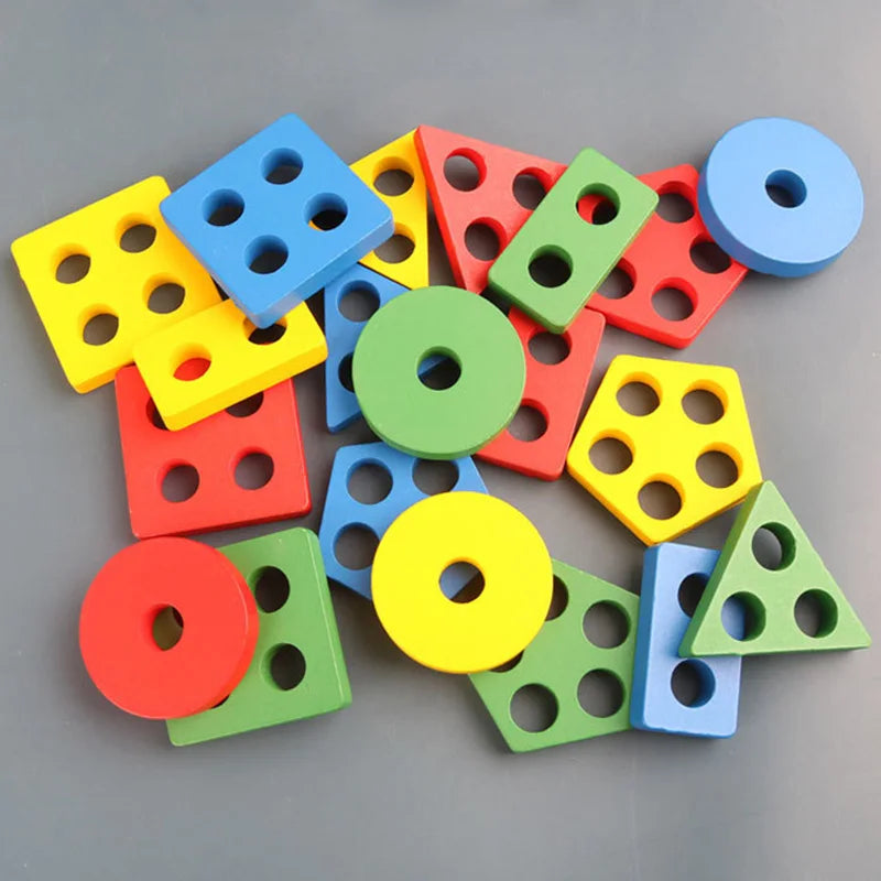 Divertido Brinquedo Blocos De Encaixe Montessori