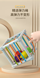 Divertido Cubo Blocos Coloridos Montessori