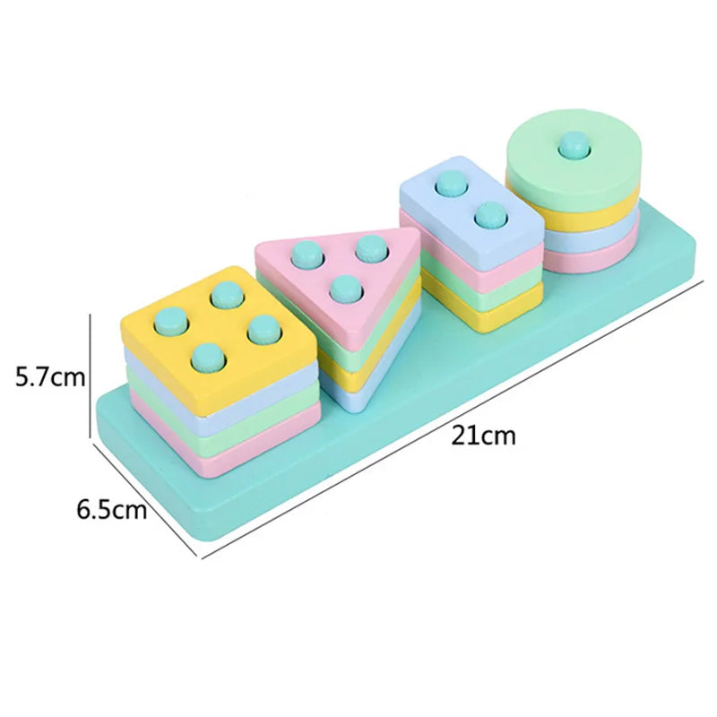Divertido Brinquedo Blocos De Encaixe Montessori