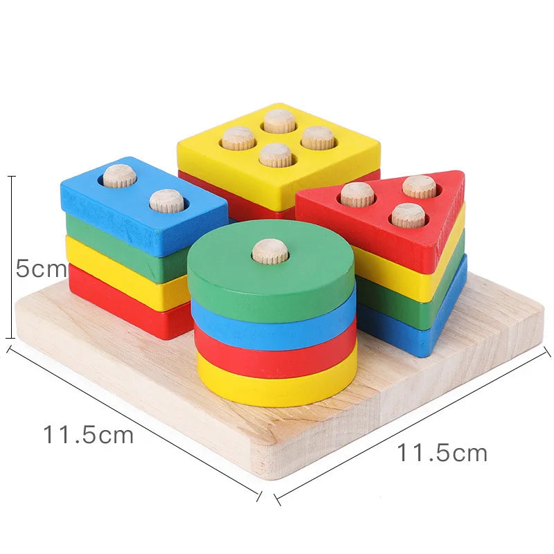 Divertido Brinquedo Blocos De Encaixe Montessori